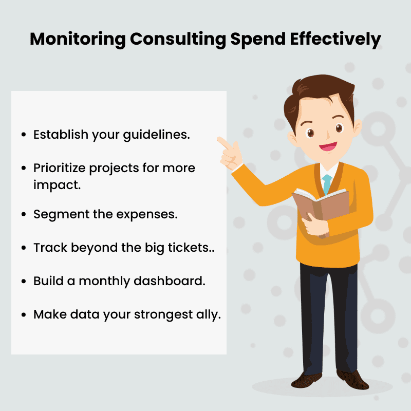 Monitoring consulting spend effectively